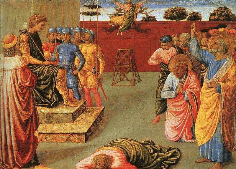 Benozzo Gozzoli The Fall of Simon Magus